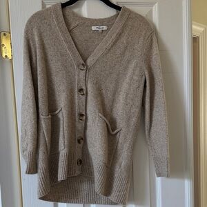 Madewell Beige Button-Up Women's Cardigan